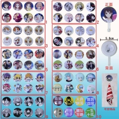 10 Styles Anime keychain