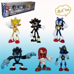 Sonic 2 Generation Game Anime PVC Figure (6pcs/set)