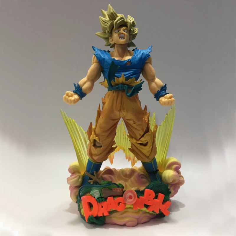 Dragon Ball Z Son Goku Super Saiyan with Pink Cloud Cartoon Toys Anime ...