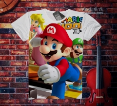 Super Mario Bro Cosplay Game Cartoon Cute Anime T shirt (S-XXXL)