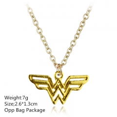 Wonder Woman Gold Alloy Hot Sales Anime Necklace (10pcs/set)