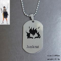 Overwatch Silver Junkrat Pendant Fashion Jewelry Wholesale Anime Necklace