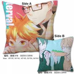 Haikyuu Japanese Sports Cartoon Cosplay Pillow Good Quality Two Sides Print Anime Pillow 45*45CM