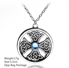 Vampire Diaries Antique Silver Alloy Anime Necklace 10pcs per set