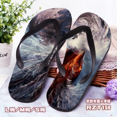 Soft Rubber Slippers Anime Flip-flops (S/M/L)