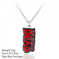 The Walking Dead Letter Fashion Alloy Anime Necklace (10pcs/set )