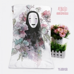 Spirited Away No Face Man Cartoon Design Anime Towel 35*70CM