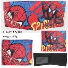 Spider Man Blue PU Purse Anime Wallet