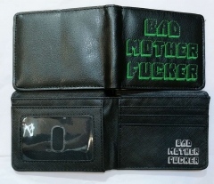 Movie Pulp Fiction Anime Black Purse Good Quality PU Wallet