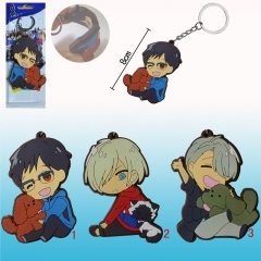 3 Designs Can Choose Yuri On Ice Figure Pendant Wholesale Anime Keychain