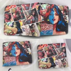 Wonder Woman Cartoon Purse Wholesale Anime Short Wallet