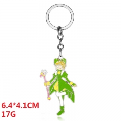 Card Captor Sakura Cartoon Pendant Keyring Wholesale Anime Keychian 17g