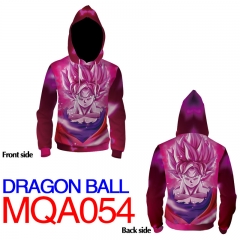 Dragon Ball Z Print Warm Comfortable Colorful Long Sleeve Anime Hooded Hoodie