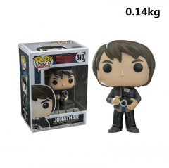 Funko POP Stranger Things Jonathan Cartoon Model Anime Figure 513# 140g