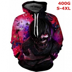 Tokyo Ghoul Cosplay Cartoon 3D Color Printing Anime Hoodie