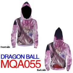 Dragon Ball Z Print Warm Comfortable Colorful Long Sleeve Anime Hooded Hoodie