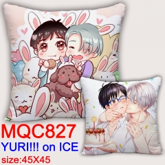 Yuri On Ice Japanese Cartoon Fashion Cosplay Print Anime Pillow 45*45CM