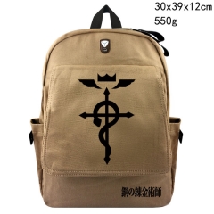 Fullmetal Alchemist Anime Canvas Backpack Students Bag