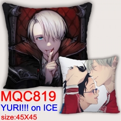 Yuri On Ice Japanese Cartoon Fashion Cosplay Print Anime Pillow 45*45CM