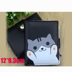 Neko AQtsume Cartoon Purse Wholesale Anime PU Leather Short Wallet