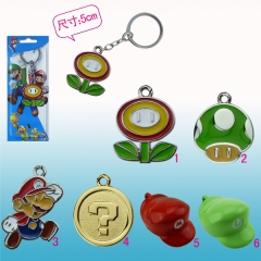 6style Super Mario Bro Anime Keychain