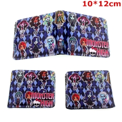 Monster High Cosplay Cartoon Folding PU Purse Anime Wallet