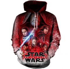 Star Wars: The Last Jedi Cosplay Movie Cool 3D Unisex Sweatshirt Anime Hoodie