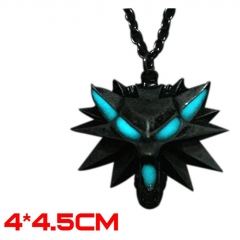 The Witcher Game Noctilucent Alloy Cosplay Fancy Necklace