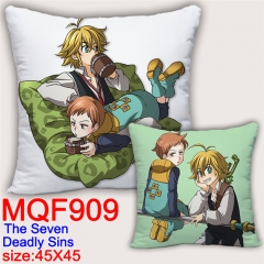 The Seven Deadly Sins Cosplay Two Sides Print Long Style Soft Pillow Wholesale Comfortable Good Quality Anime Pillow 45*45CM