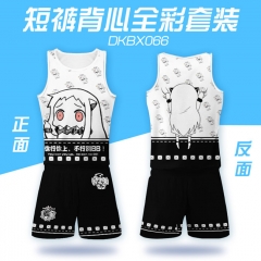 Kantai Collection Funny Emoji Soft Man Sports Cartoon Vest And Short Pants