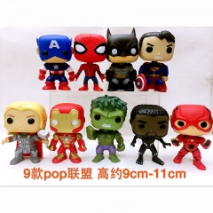 The Avengers PVC Figures 10 Designs Cute POP Anime Action Figure 9-10cm