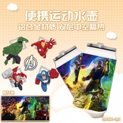 The Avengers Cute Cartoon Aluminium Alloy Vacuum Cup