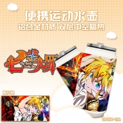 The Seven Deadly Sins Cartoon Aluminium Alloy Vacuum Cup