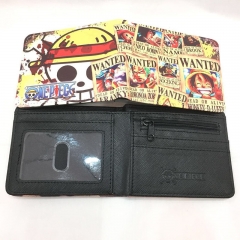 One Piece Fashion Cartoon Design Purse Folding Short Anime Wallet