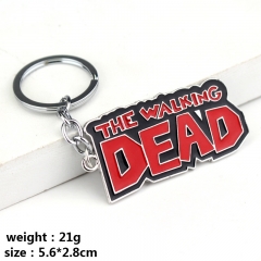 The Walking Dead Big Letter Design Fashion Key Ring Decoration Alloy Anime Key Chain