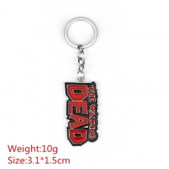 The Walking Dead Small Letter Design Fashion Key Ring Decoration Alloy Anime Key Chain