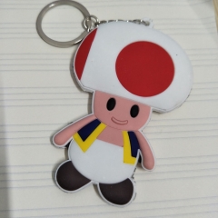 Super Mario Bro Game Character Cute Soft PVC Keychain