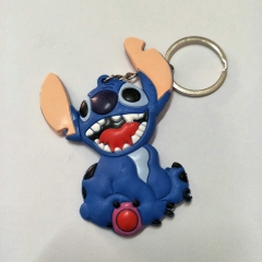 Lilo Stitch Cute Soft PVC Keychain Fancy Keyring