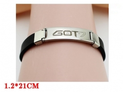 K-POP BTS Bulletproof Boy Scouts GOT7 Bracelet Fashion Design Anime PU Bracelet 5Pcs Per Set