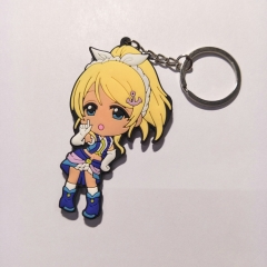 Lovelive Cartoon Anime Soft PVC Keychain Kawaii Pendant