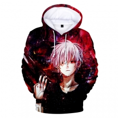 Japanese Cartoon Tokyo Ghoul 3D Hoodies Soft Thick Hooded