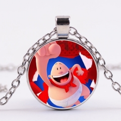 Captain Underpants Funny Alloy Necklace Fancy Long Chain Necklace Cosplay Pendant