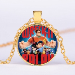 Wreck-It Ralph Funny Alloy Necklace Fancy Long Chain Necklace Cosplay Pendant