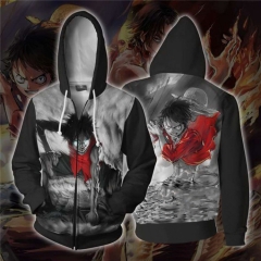 One Piece Japan Cartoon Cosplay Cartoon Hooded Fashion Long Sleeve Hoodie