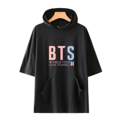 New K-pop BTS Bulletproof Boy Scounts Loose Summer Sweatshirts Fashion Street Swear Hoodies