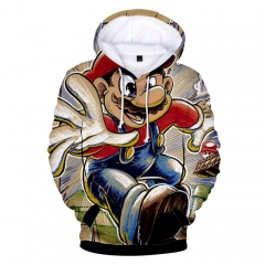 New Arrival Super Mario Bro 3D Cosplay Hoodies Thick Colorful Hooded Fashion Sweatshirts