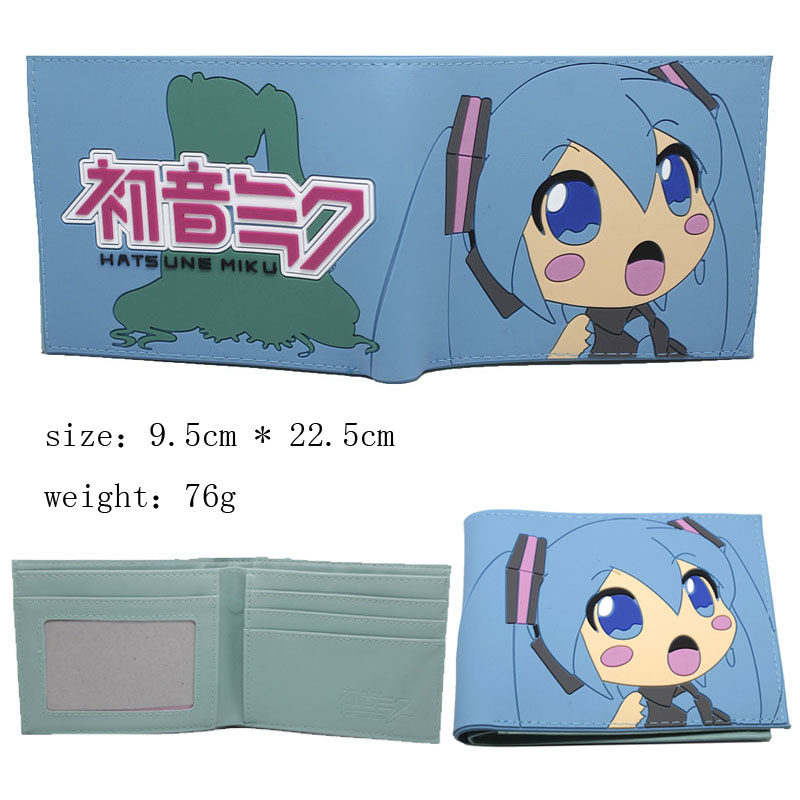 Hatsune Miku Hot Purse Wholesale Bifold PU Anime Wallet