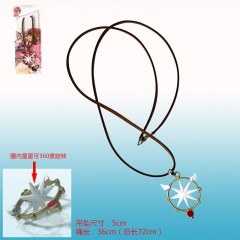 Card Captor Sakura Cosplay Cartoon Two Sides Beautiful Pendant Anime Necklace