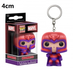 Funko POP X-Men Magneto PVC Model Toys Key Ring Anime Cartoon Figures Pendant Keychain 4cm