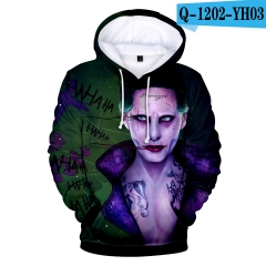 Suicide Squad 3D Hoodies Loose Men Hooded Long Sleeves Sweatshirts